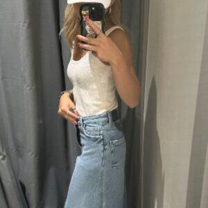 Zara Denim Skirt Woman